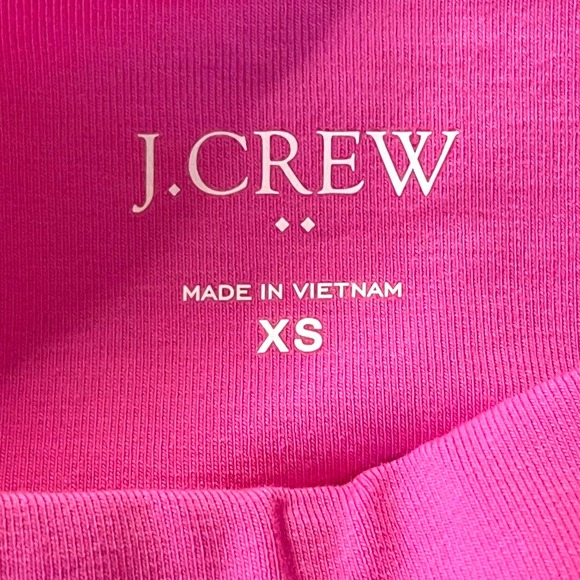 J Crew Pink Cotton Stretch Cropped Everyday Leggings Pants NEW XS - Picture 3 of 5